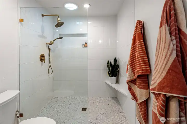 Primary walk in shower
