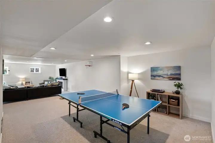 Downstairs great room.