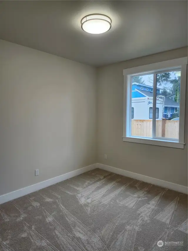 One of two large bedrooms