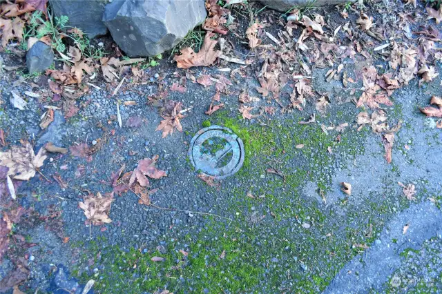 water connection point on the street