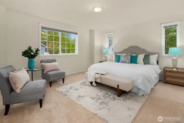 Large primary bedroom