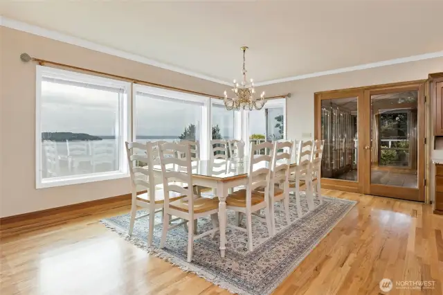 Dining room in the heart of the home.