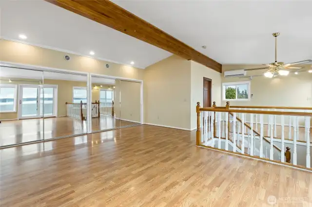 Spacious upper floor primary suite with views for days.