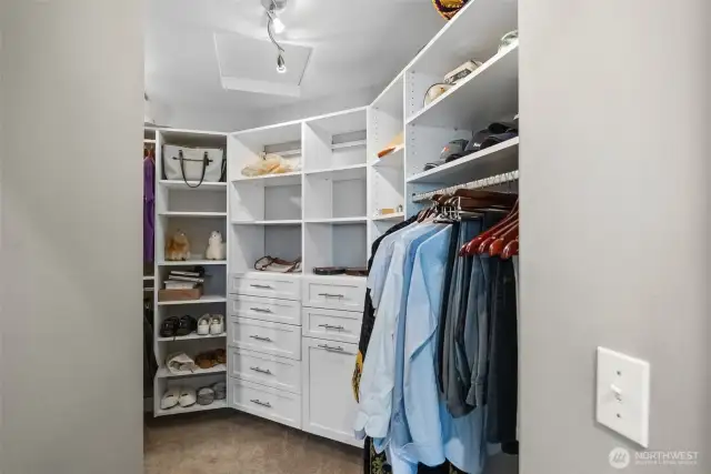 Primary walk-in closet