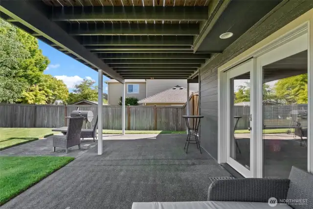 Patio off lower level