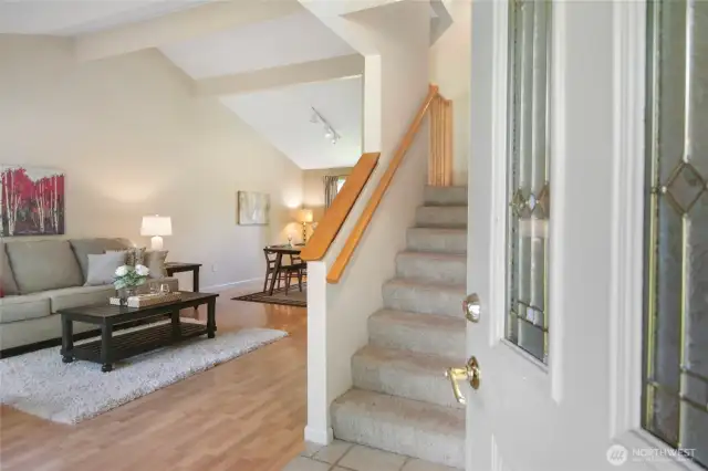 Open the stylish front door and feel welcome.