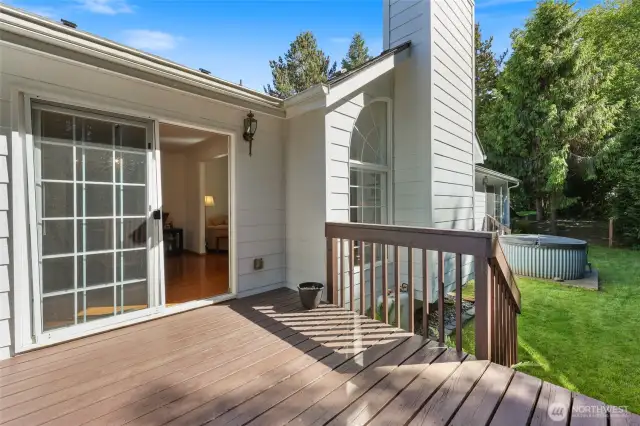 Deck leading off of Dining space.