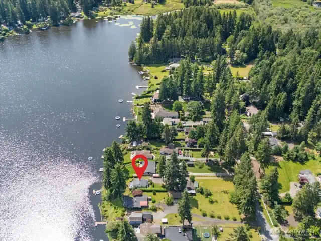 Lake View with house