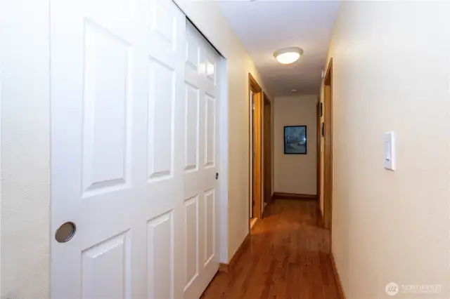 Storage space in hallway