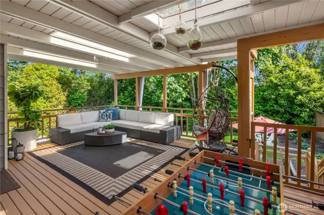 Step out onto the second-floor covered balcony—a peaceful extension of the home that invites you to enjoy morning coffee or evening sunsets with sweeping views and fresh air in every season.