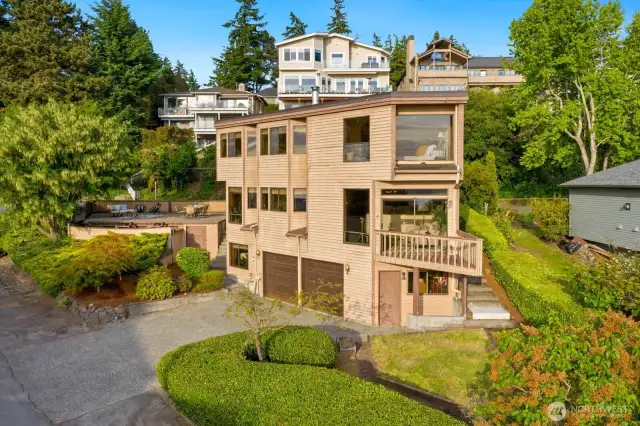 STUNNING, PANORAMIC VIEWS of Puget Sound & Olympic Mtns are the focal point of this 4 bed/4 bath Richmond Beach home.
