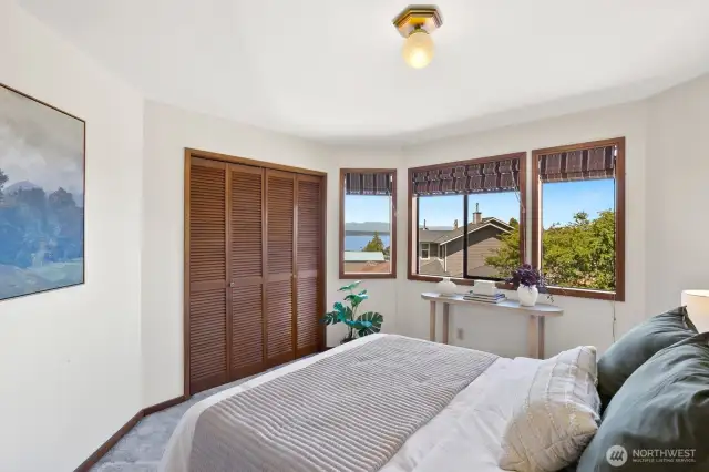 2nd bedroom w/ water views