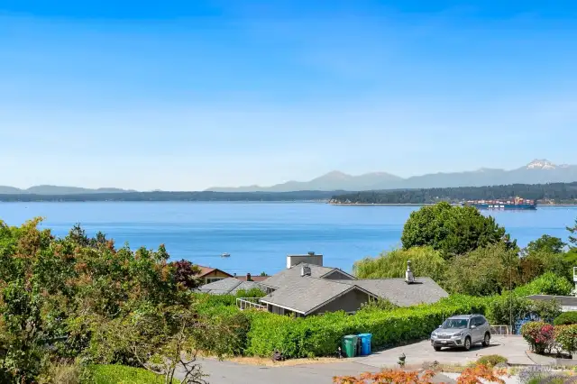 STUNNING, PANORAMIC VIEWS of Puget Sound & Olympic Mtns are the focal point of this 4 bed/4 bath Richmond Beach home.