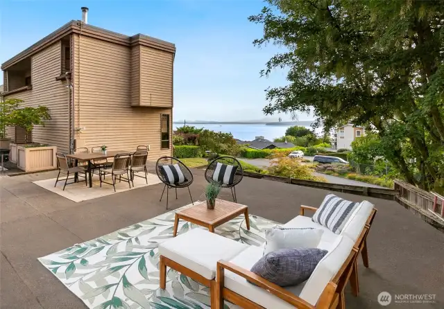 Incredible views across expansive 2nd deck