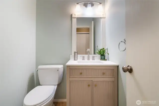1/2 bathroom downstairs