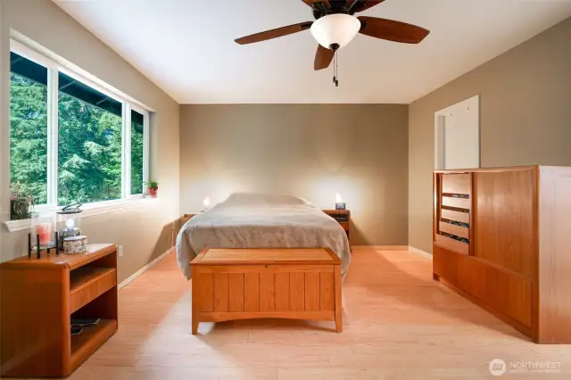 Master bedroom has en-suite and walk-in closet