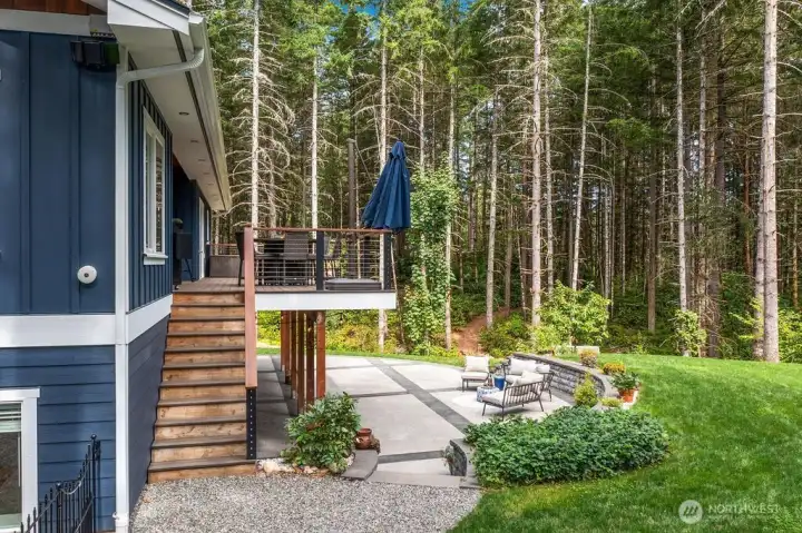 Access to both the Upper Deck and Lower Patio.