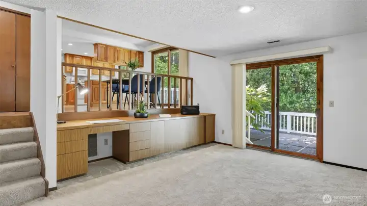 Seamless lower-level access to the outdoors makes entertaining a breeze.
