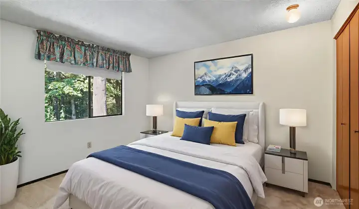 Upstairs guest room #3 (virtually staged)