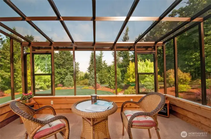 Bright solarium. Bring the outdoor feeling inside year round.
