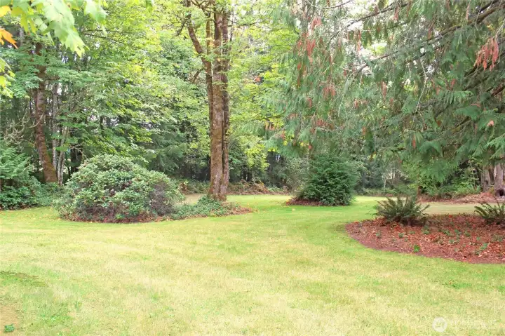 Lush landscaping
