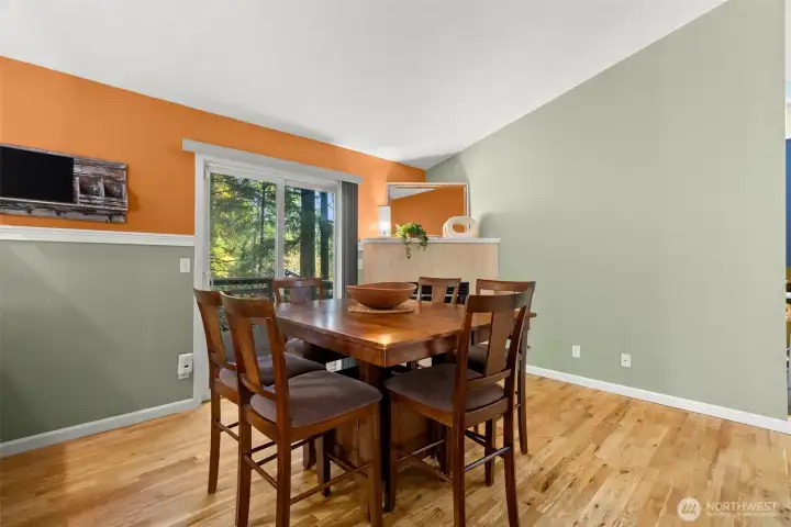 Dining room with 1st deck access