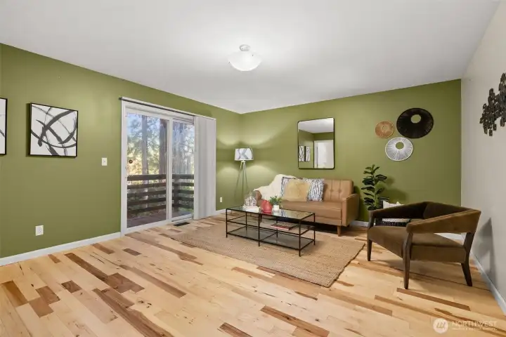 Flex room downstairs with 2nd deck access