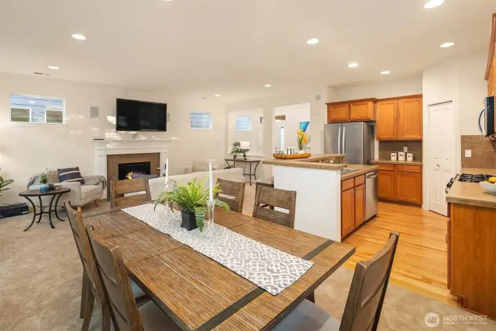 Privacy windows on the north side allow natural light inside, but no need for curtains.