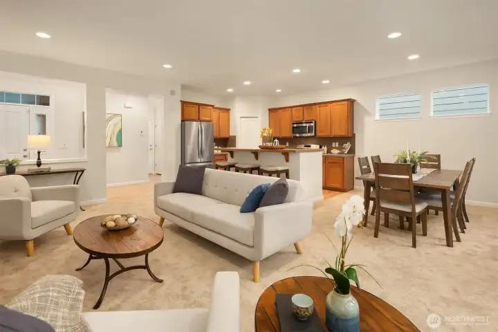 Love the open space in the great room - perfect for gatherings or just relaxing after a busy day.