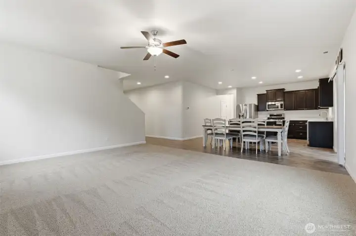 Living room and Kitchen view