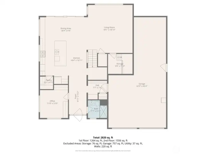 Main level floor plan.