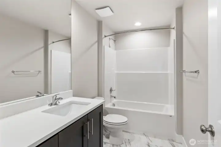 Photos are of the actual home.