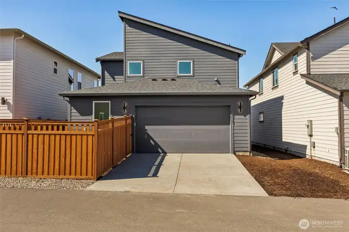 Photos are of the actual home.