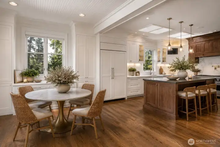 Virtual staged kitchen and nook