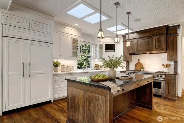 Virtual staged kitchen