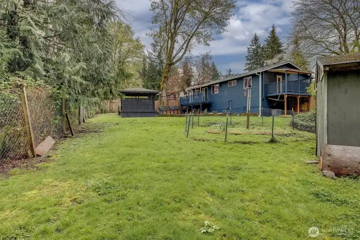 The garage provides excellent storage as-is, with the option to convert it back into a full one-car garage if desired.