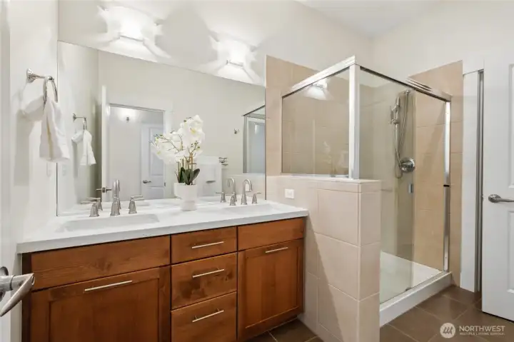 Large bathroom, top level.