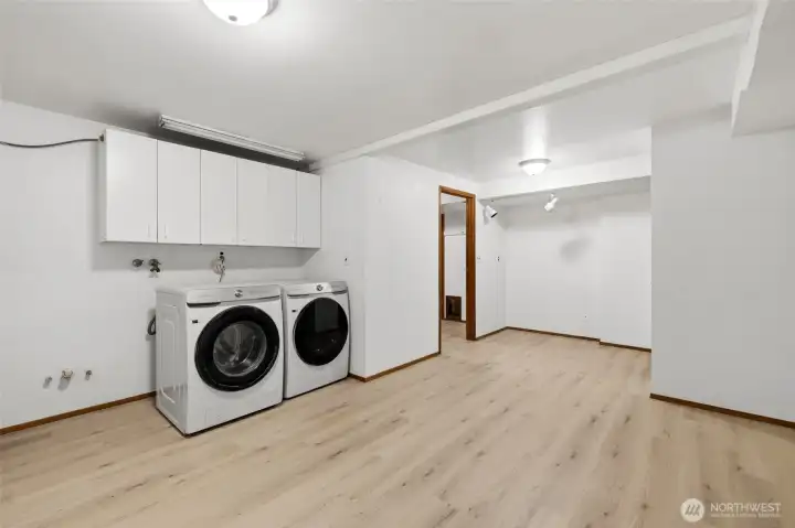 Huge Laundry Room in Basement