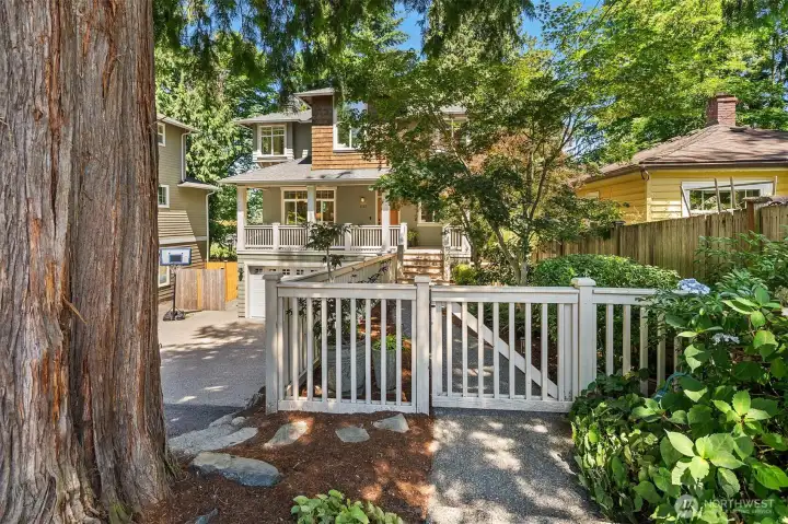 Fully fenced and gated entry