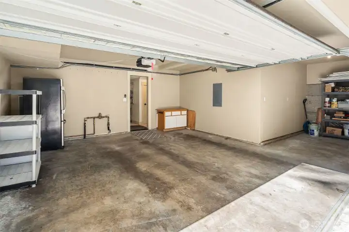2 car garage with storage