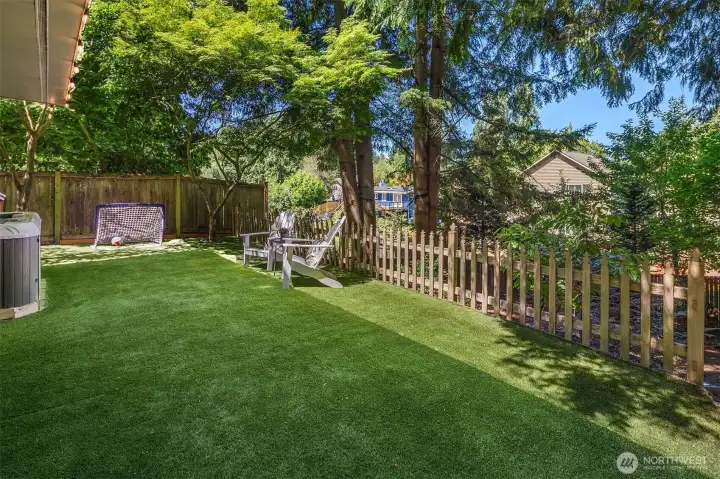 Upper turf lawn