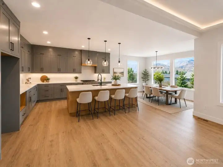 Kitchen into Dining