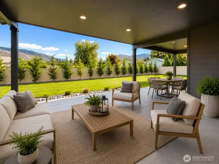 Spacious Back Patio