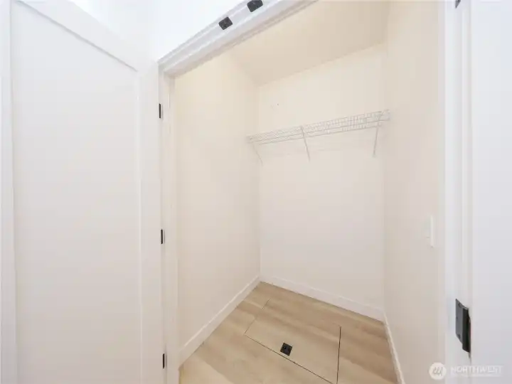 Spacious coat/utility closet