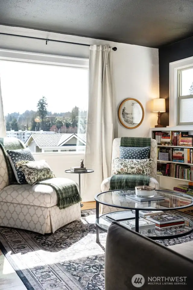 Living room vibes with Gig Harbor right out that window!