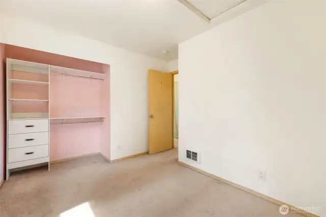 Shelving unit in bedroom #3