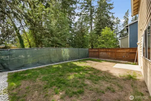 This house has a good size backyard.