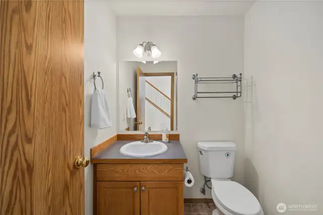 1/2 Bath - Main Floor