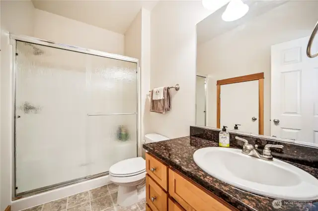 Primary bath w/walk-in shower.
