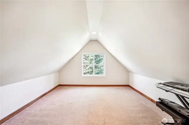 Check out this extra finished space over the garage!